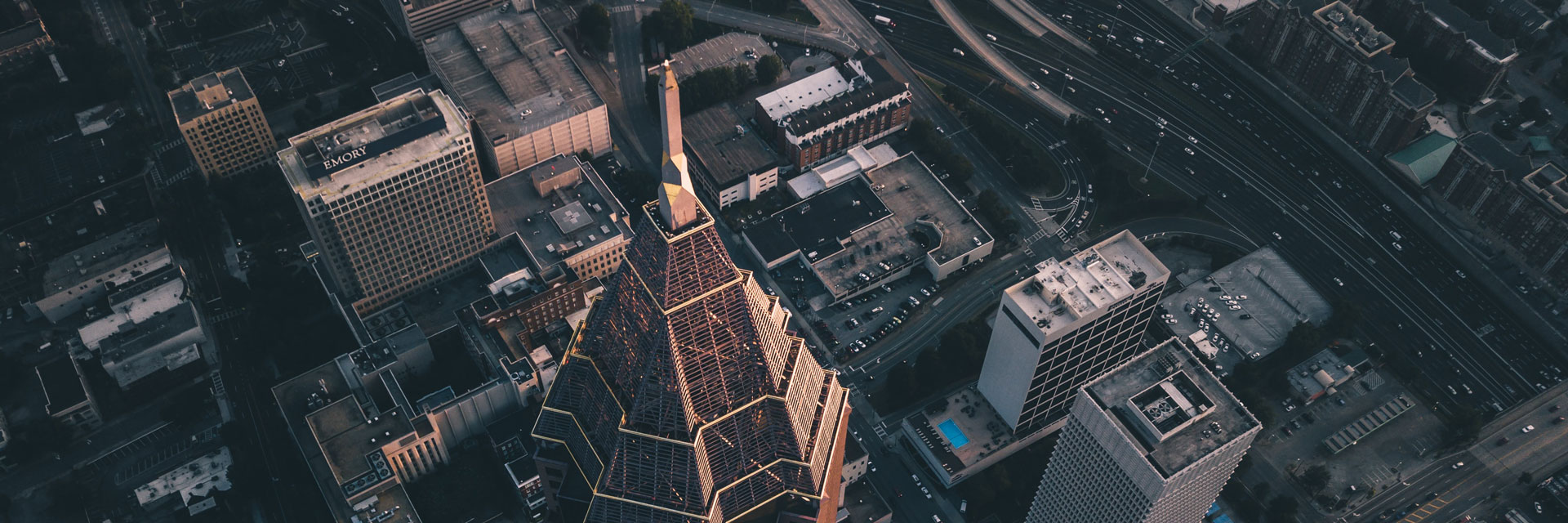 Aerial image of downtown Atlanta