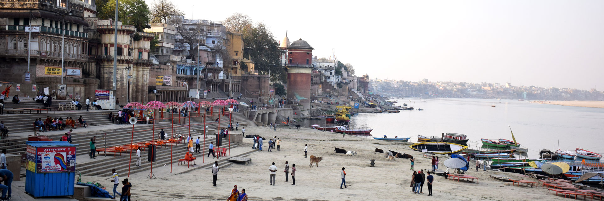 View of Varanasi from international studio during Spring 2019