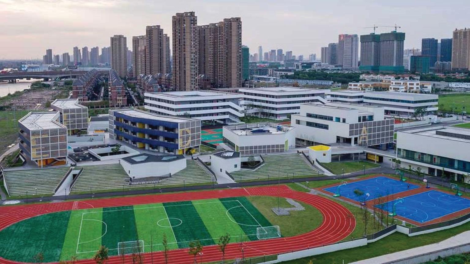 Aerial view of Tongji University