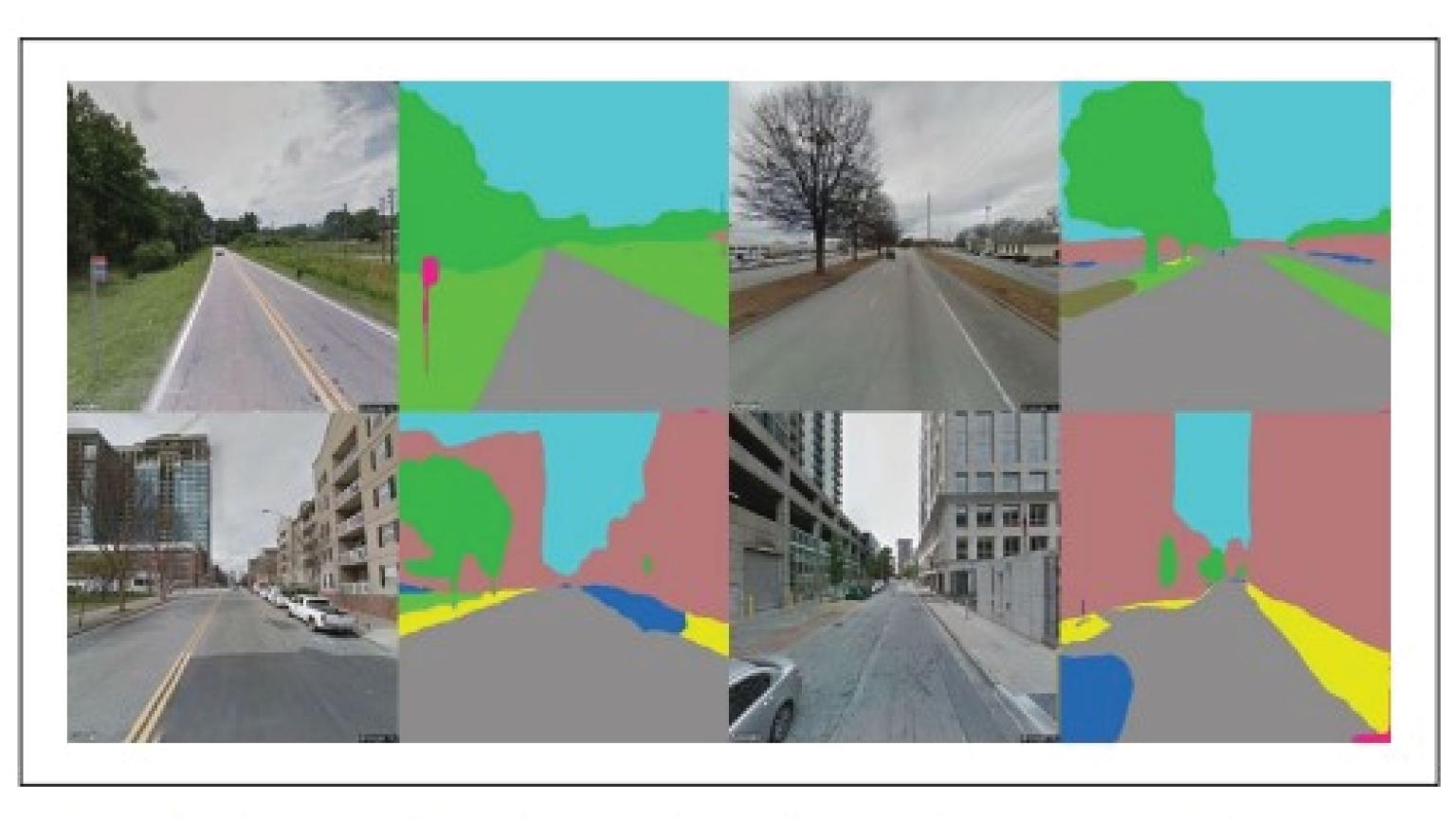 Image of computer vision analysis in a set of image streets